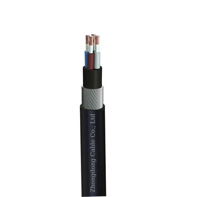 SWA Copper Conductor Armoured Electrical Cable 0.6kv 1kV XLPE Insulated 4 Core