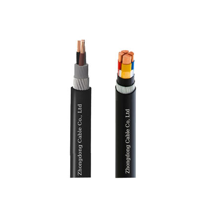 Fire Resistant Low Voltage Wire Cable XLPE Insulation PVC Sheath Steel Wire Armored