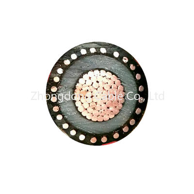 Single Copper Core Medium Voltage Cable AWA Armored 21KV 35kV XLPE PVC MV Cable