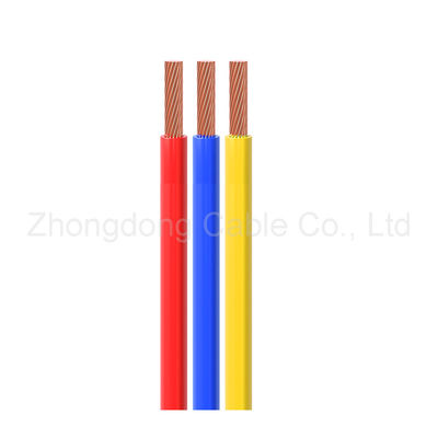 BV BVV Copper Conductor Electrical Wire Heat Resistant With PVC Insulation Sheath